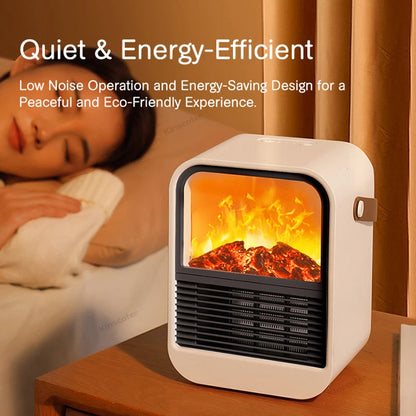 Portable Electric Fireplace Heater – Cozy & Efficient